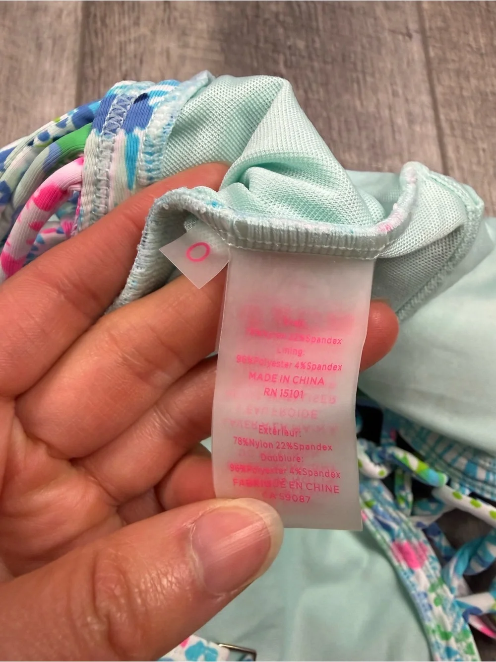 Lilly‎ Pulitzer Teal Lattice One Piece Swimsuit